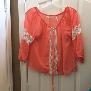 FINAL MARKDOWN Have polka dot peasant blouse small